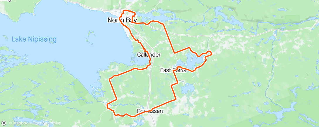 Map of the activity, Dave's Pain Cave