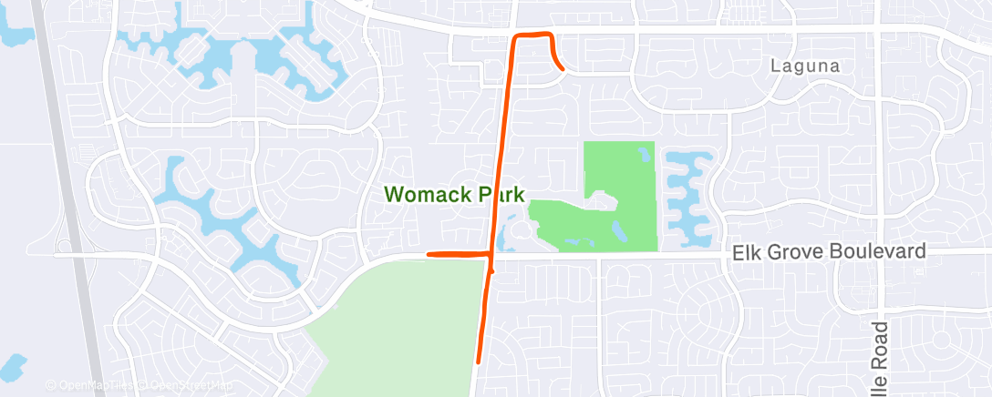 Map of the activity, HillRepeatsWithKat