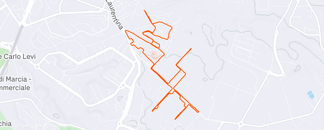 Map of the activity, 10km di Natale 🎄