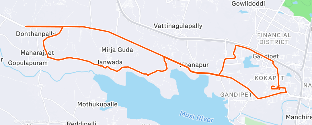 Map of the activity, Offroad Ride