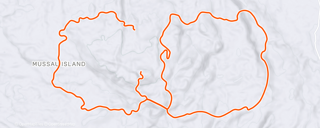 Map of the activity, TrainingPeaks Virtual