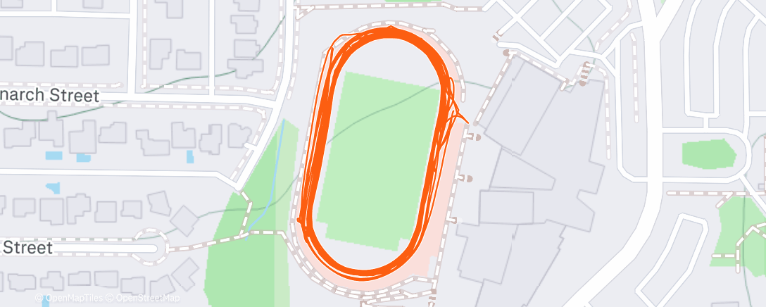 Map of the activity, Tempo and speed! 3 X 1k @TH, 2 X (400-300-200-100), 3 X 1k @TH