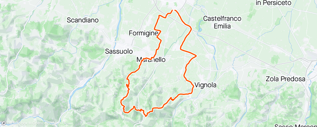 Map of the activity, Ospitaletto