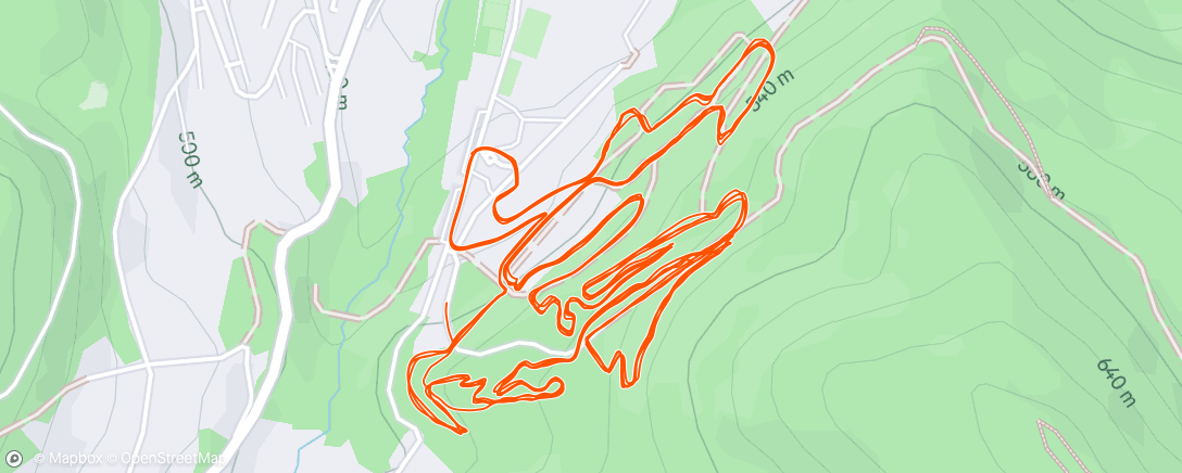 Map of the activity, Sortie VTT dans l'après-midi