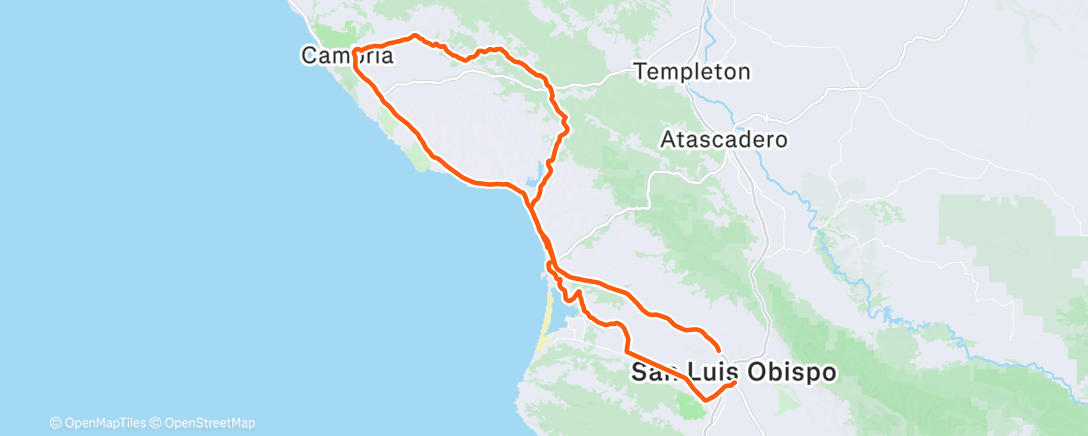 Map of the activity, Morning Ride