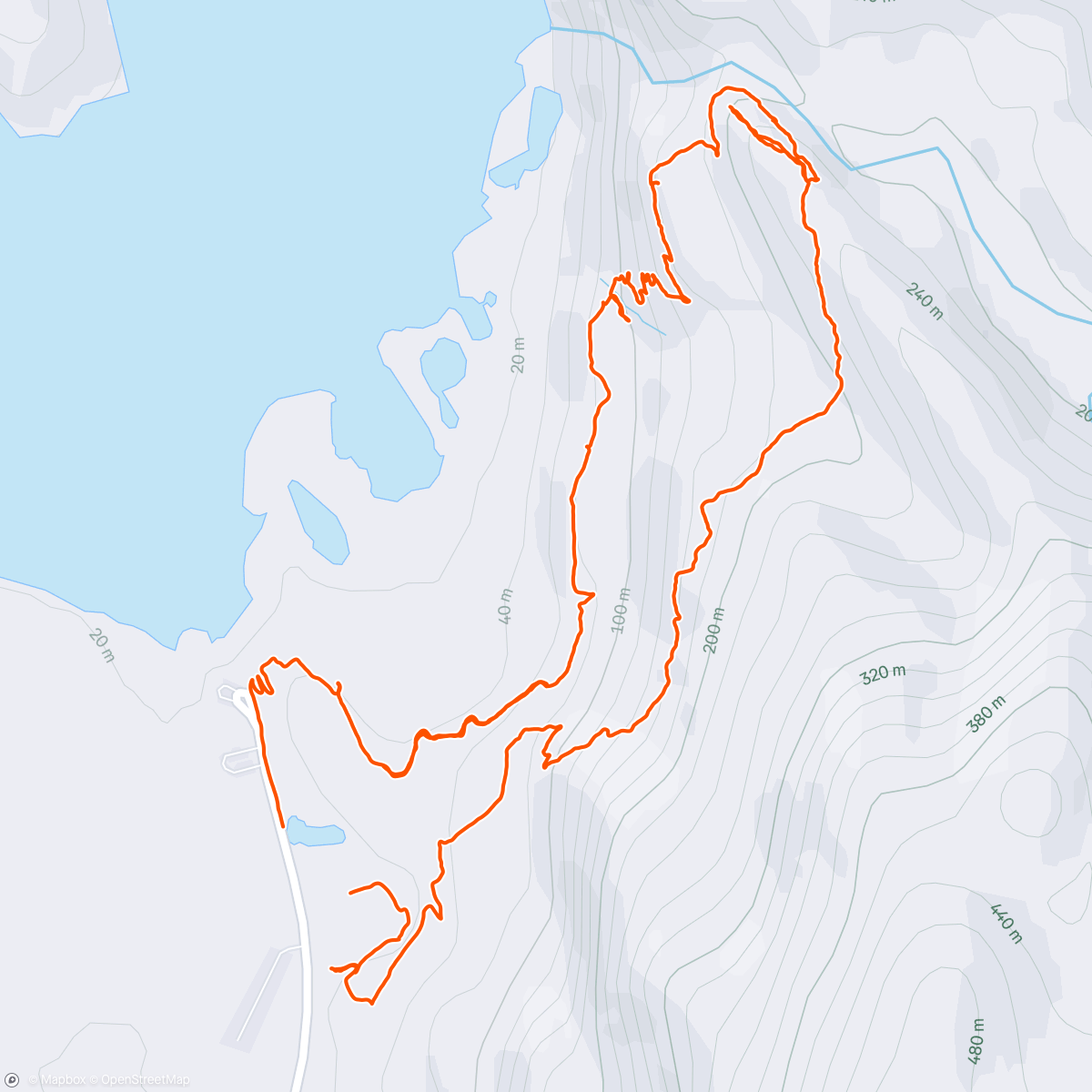 Map of the activity, East Mendenhall Glacier Loop Hike