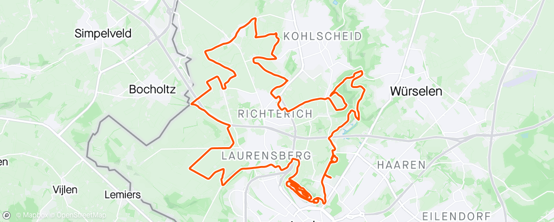 Map of the activity, WS Gravel Aachen morgen