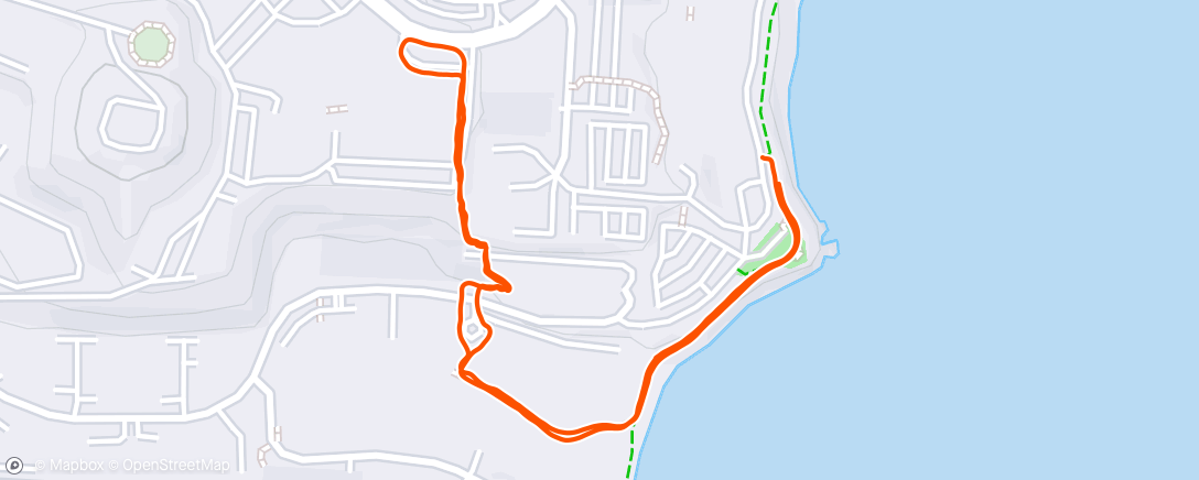 Map of the activity, Afternoon Hike