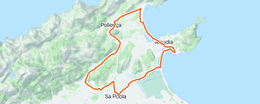 Map of the activity, Mallorca dag 9