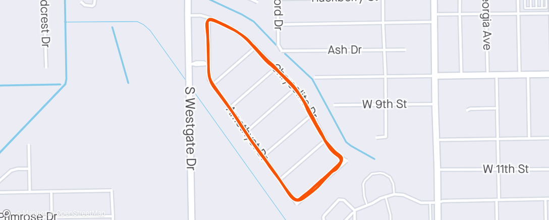 Map of the activity, Quick short ride