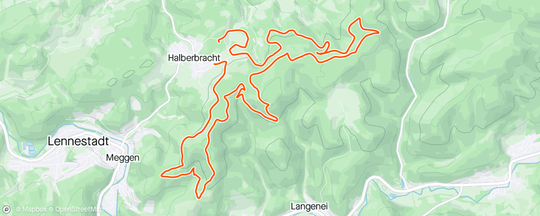 Map of the activity, La Sportiva Sauerland Trailrun