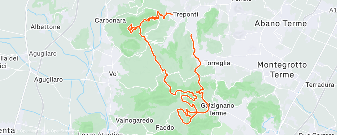 Map of the activity, Sessione in e-bike pomeridiana