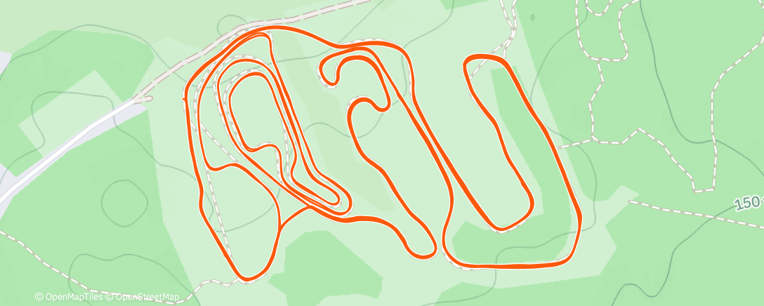 Map of the activity, Северный лыжный заезд (день)