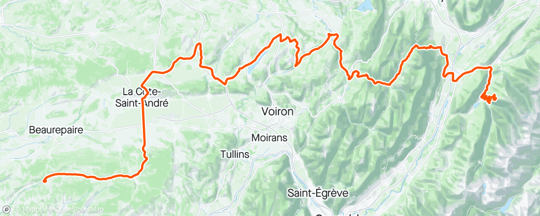 Map of the activity, Critérium Dauphiné 6