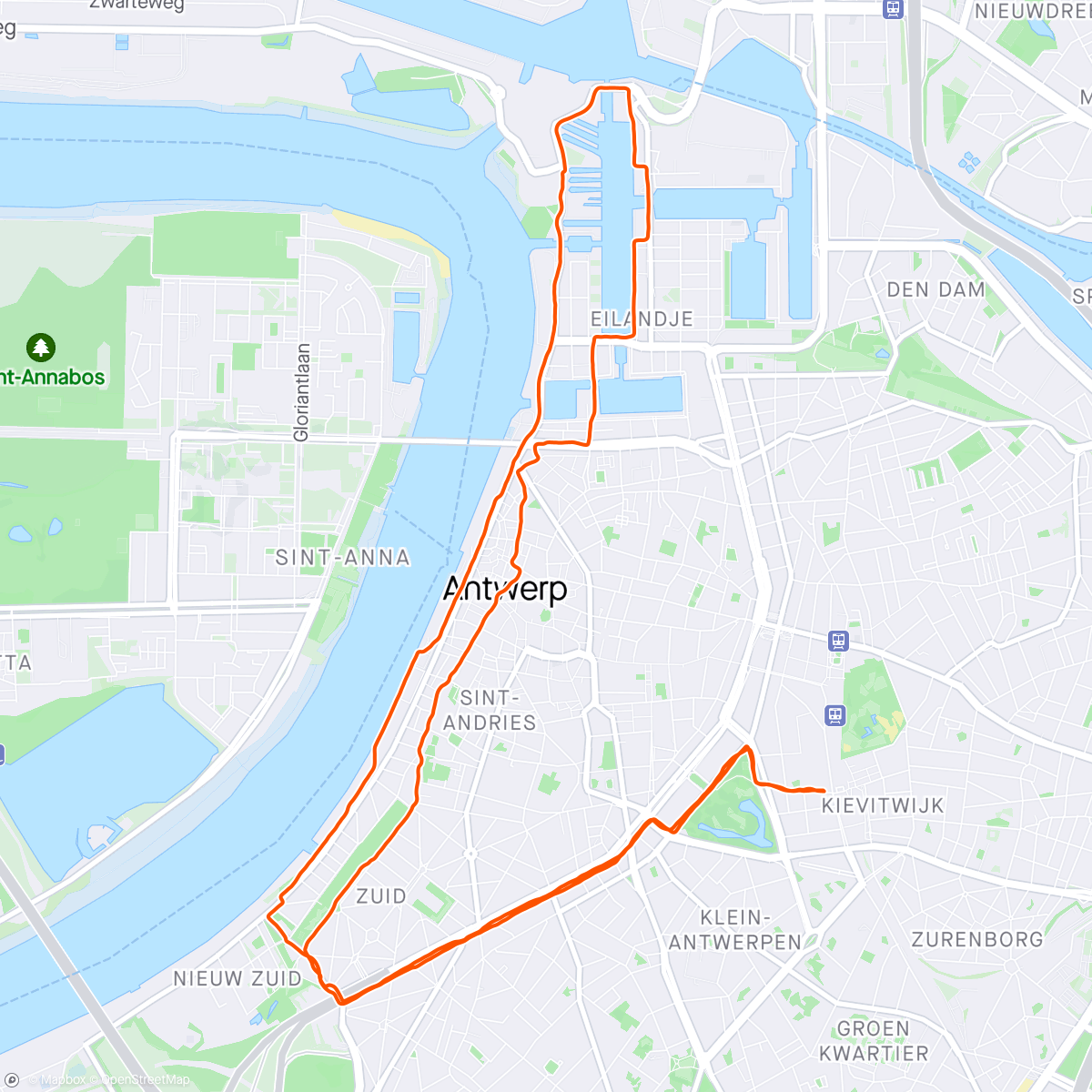Map of the activity, Post 10 miles 10 miles