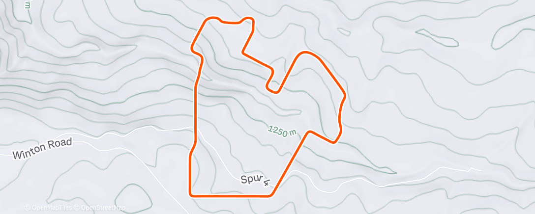 Map of the activity, indoor ride