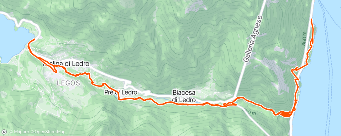 Map of the activity, Escursione mattutina