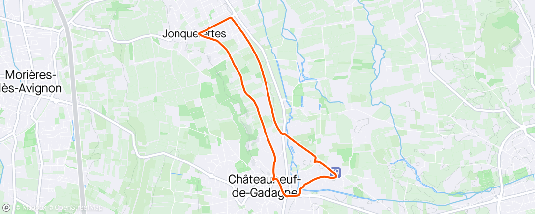 Map of the activity, Reprise post marathon