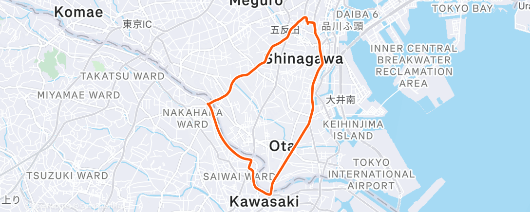 Map of the activity, Дневной велозаезд