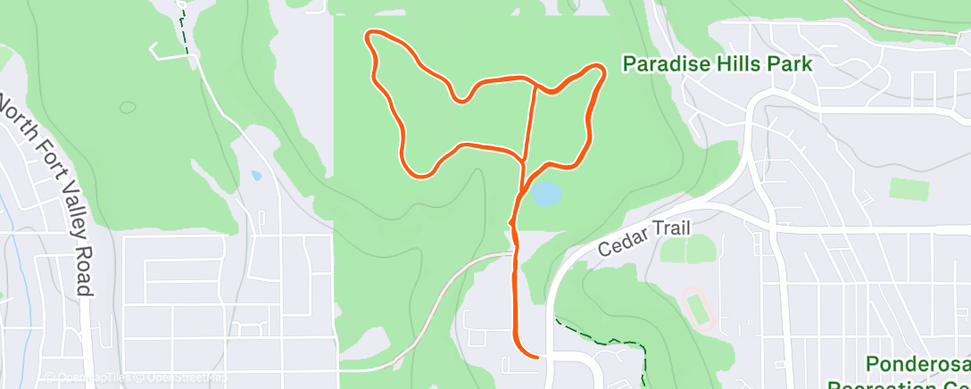 Map of the activity, couple laps to check in with the body 👋
