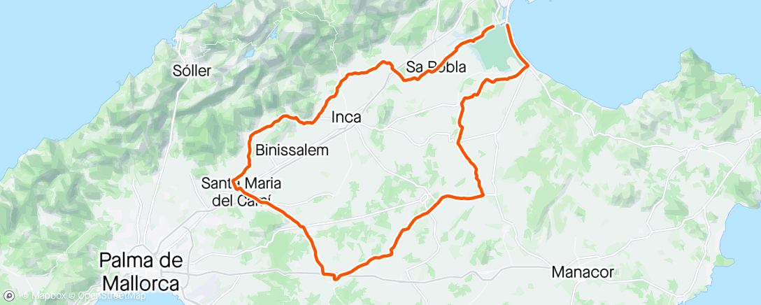 Map of the activity, Kuchenrunde mit Mallorca pur