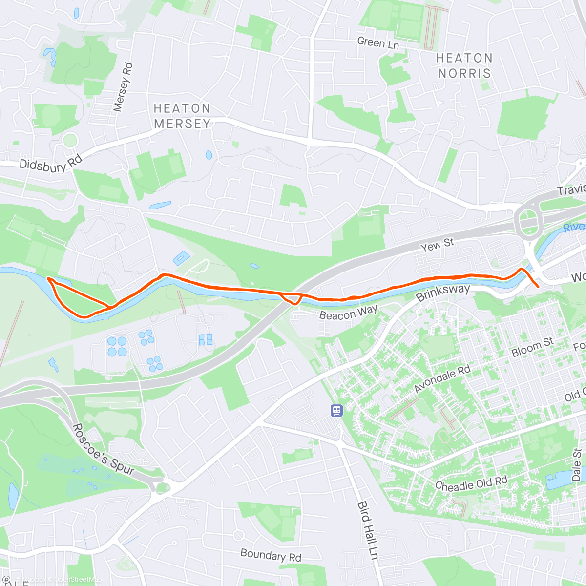 Map of the activity, Morning 5k