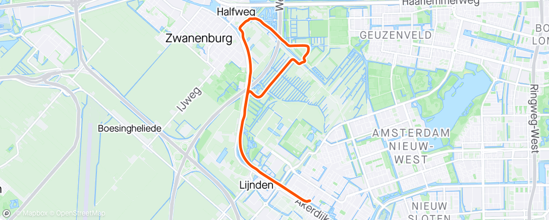 Map of the activity, Interval 🏃‍♂️