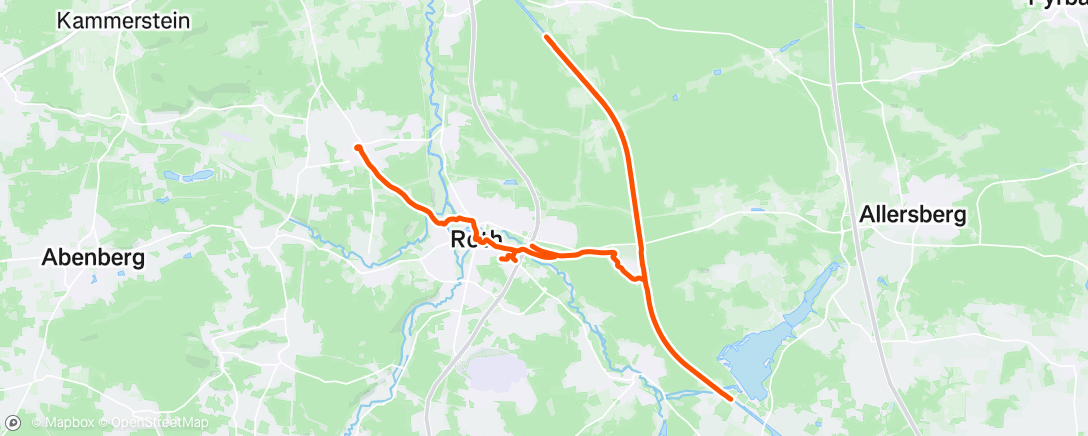 Map of the activity, Challenge Roth 2025 - Lauf