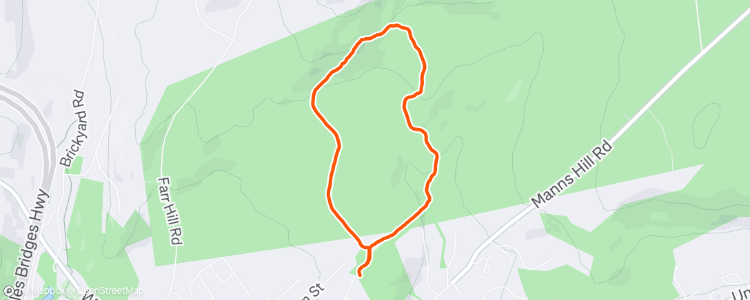Map of the activity, Parker lap