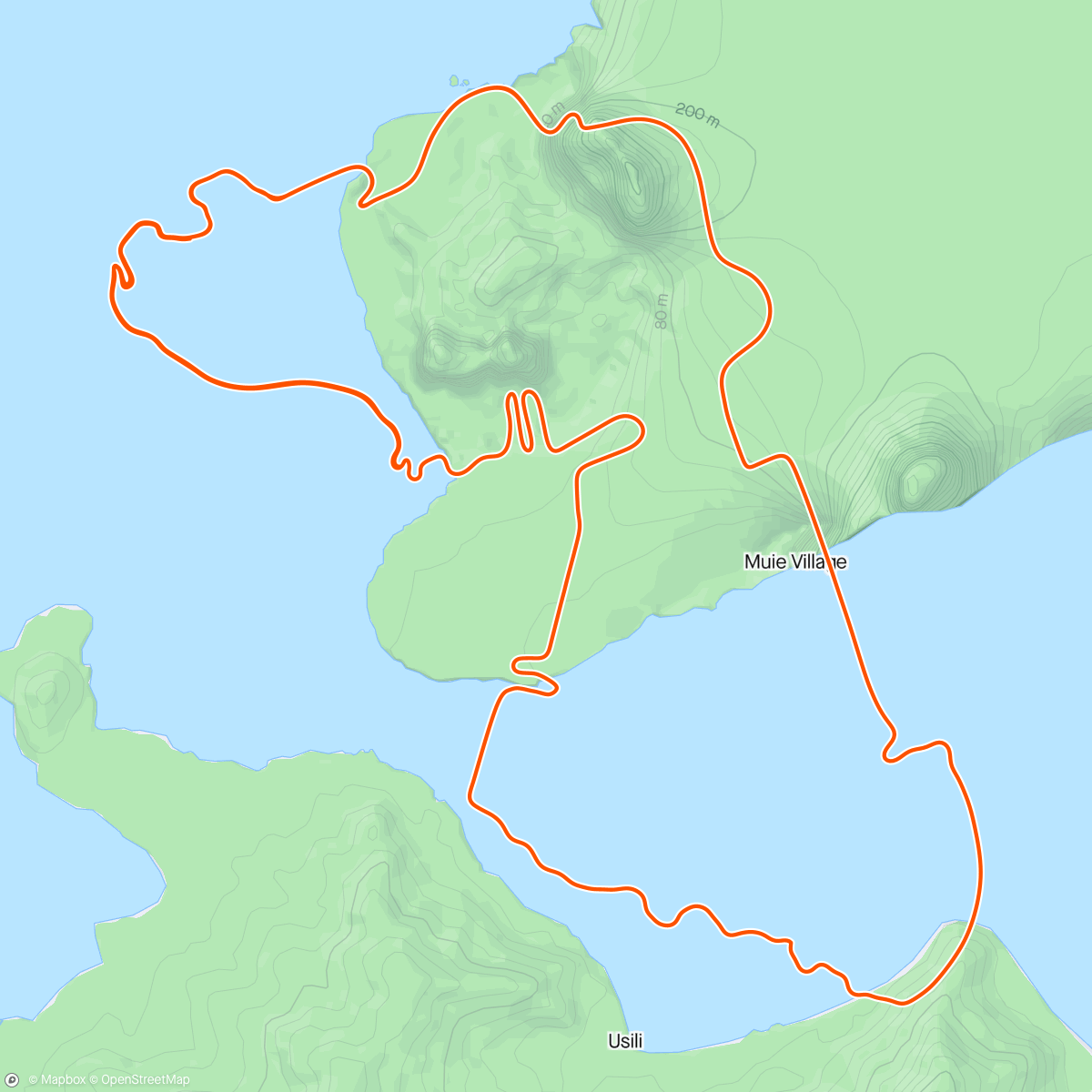 Map of the activity, Zwift - Zwift Pro Training Camp: INEOS Grenadiers | Team Workout 2 on Ocean Lava Cliffside Loop in Watopia