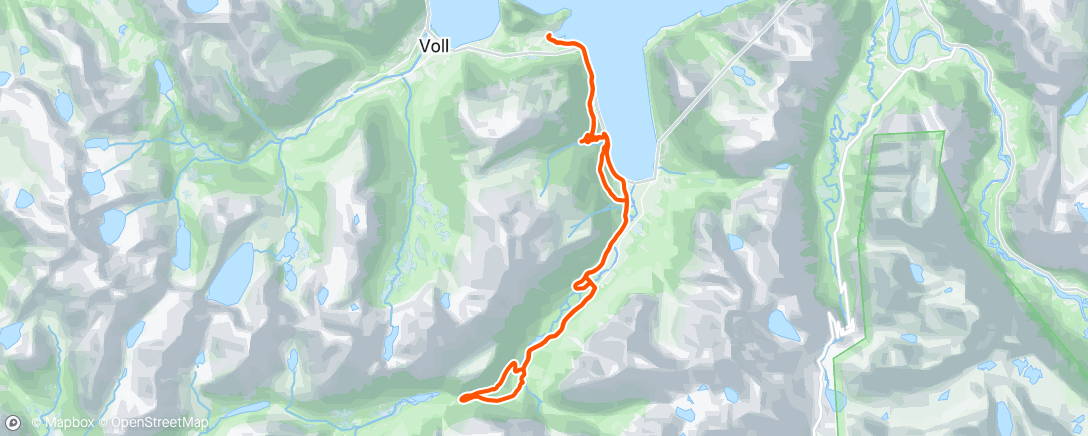 Map of the activity, Morning Trail Run