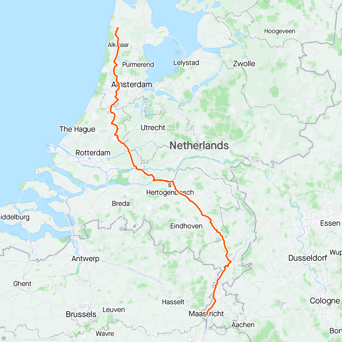 アクティビティ「➡️➡️➡️💯💯💯  Maastricht 2024」の地図