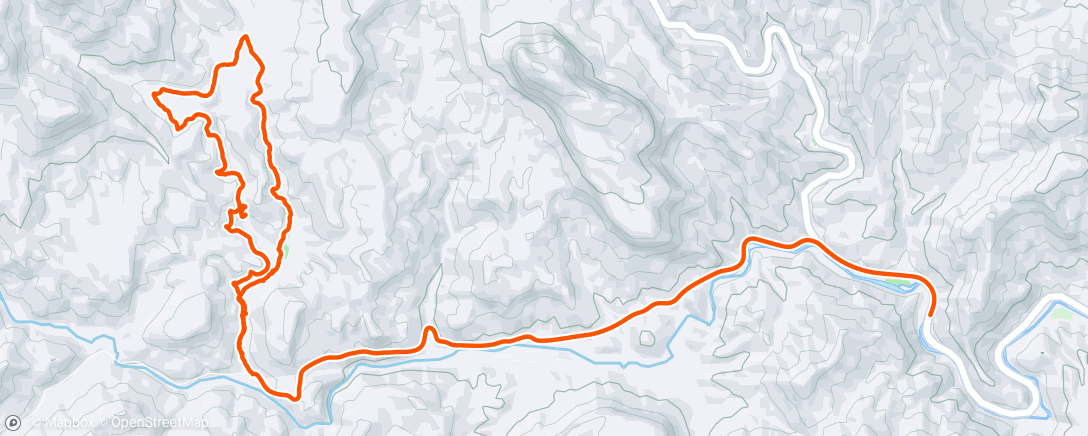 Map of the activity, Afternoon Hike