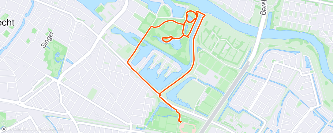 Map of the activity, Dinsdagavond koppelloop met Durk-Jan