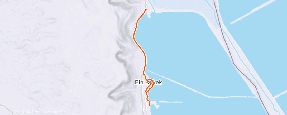 Map of the activity, Morning Run