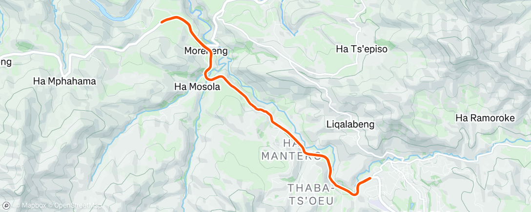 Map of the activity, Morning Run