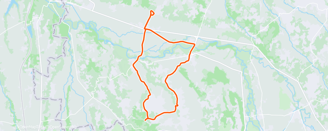 Map of the activity, Vélo du midi