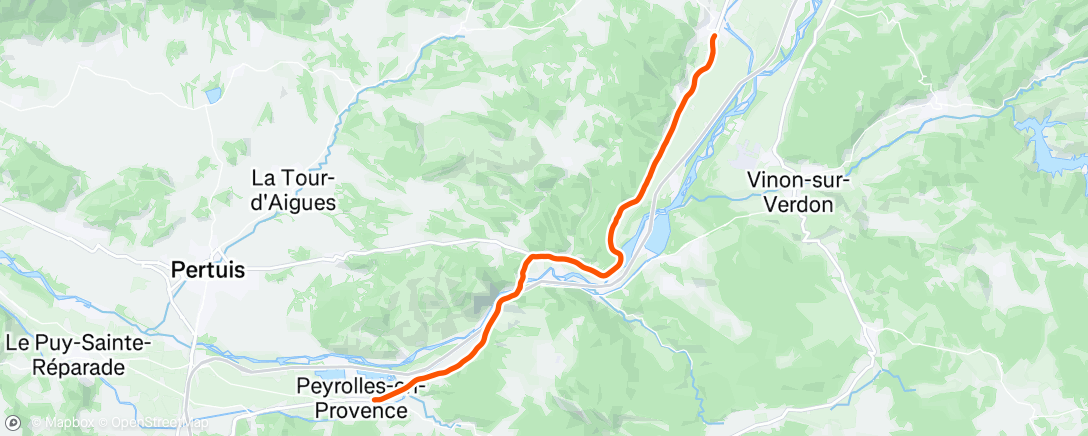 Map of the activity, Sortie vélo dans l'après-midi