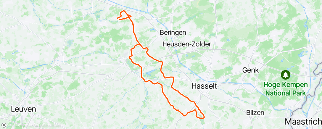 Map of the activity, Morning Ride, 🌬🌬