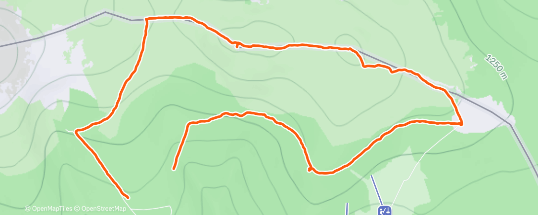 Map of the activity, Lunch Hike