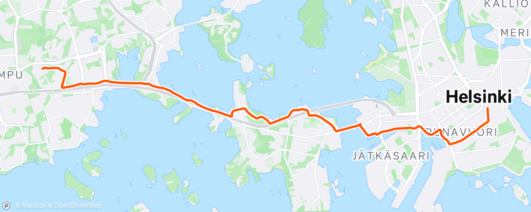 Map of the activity, Morning Ride