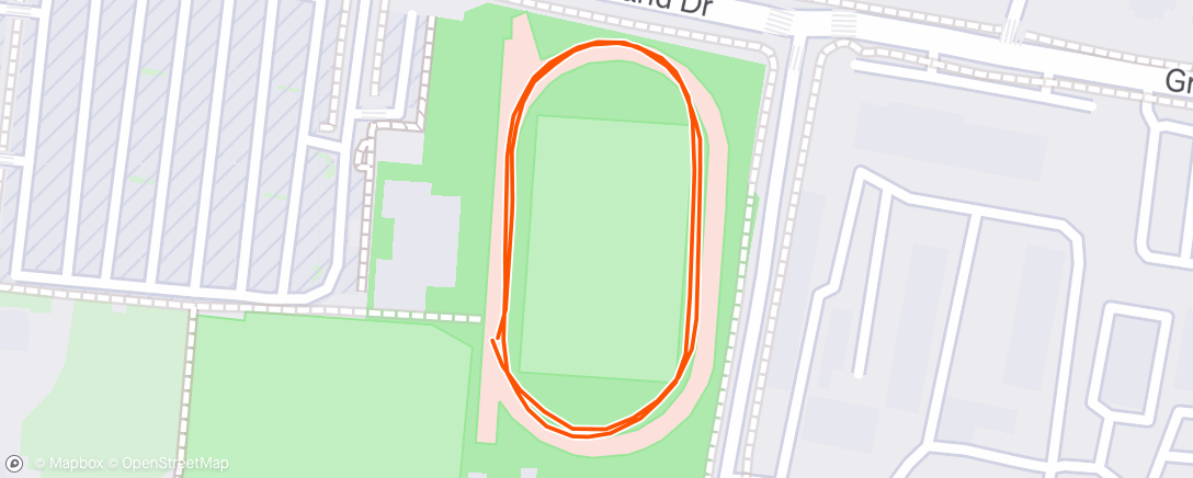 Map of the activity, Afternoon Run