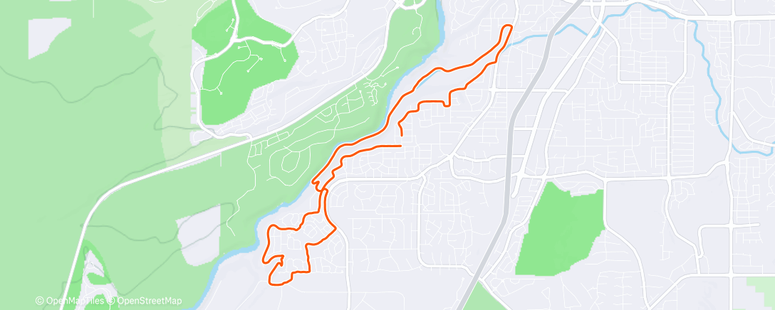 Map of the activity, Neighborhood Cruise
