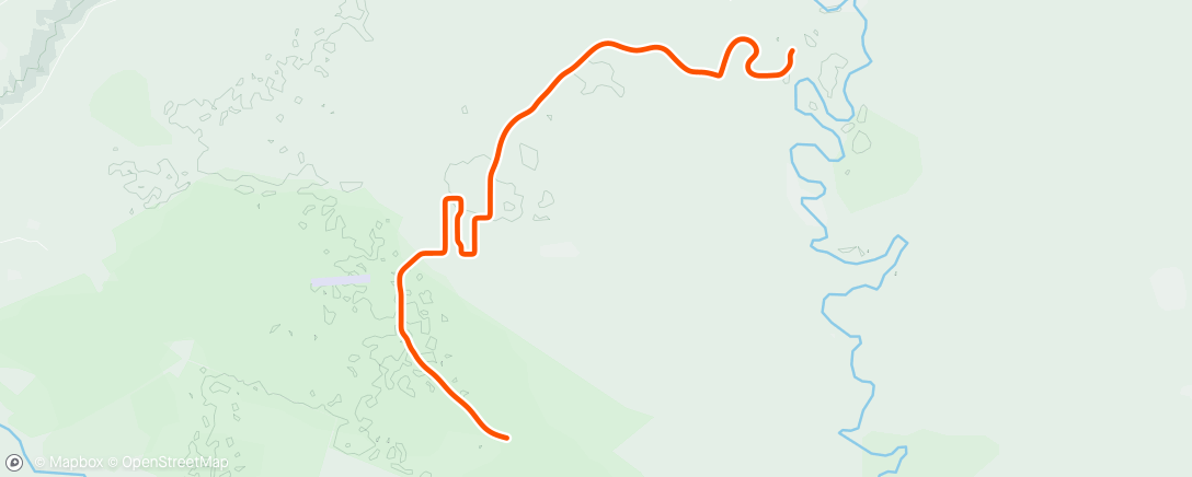 Map of the activity, MyWhoosh - 32TSS + 10min. WO