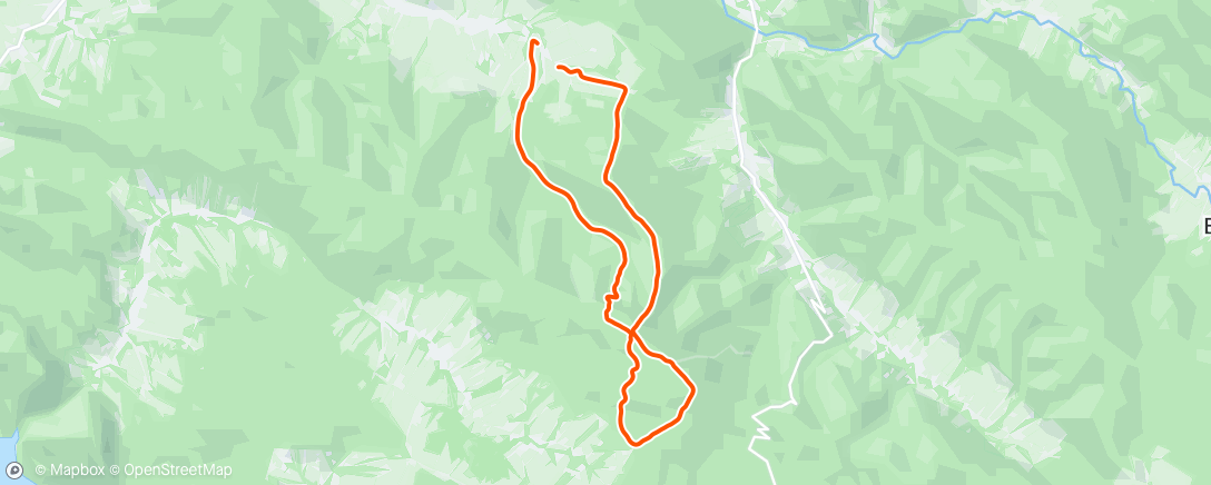 Map of the activity, Lunch Trail Run