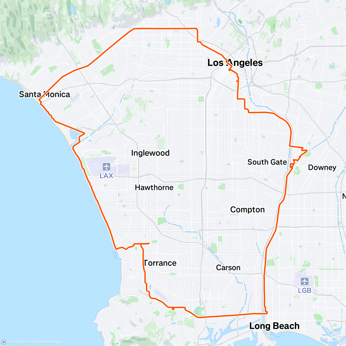 Map of the activity, Long one