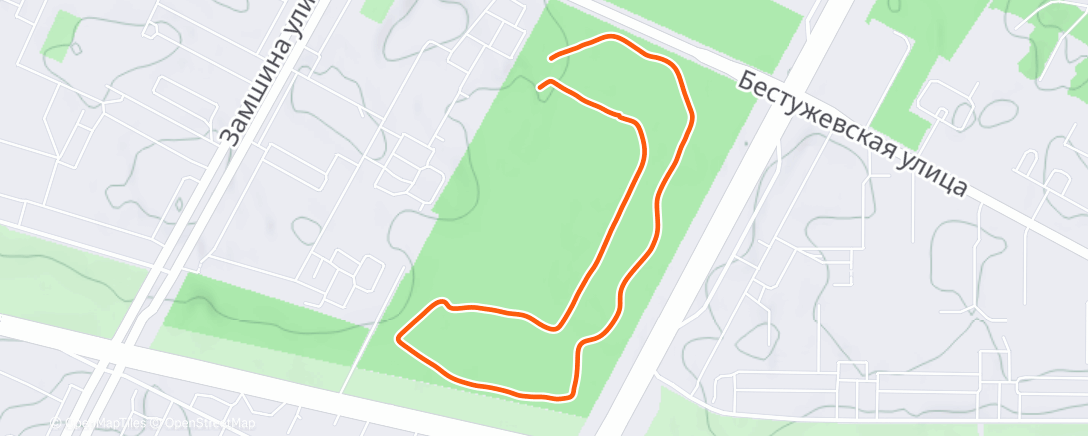 Карта физической активности (Ночная ходьба)