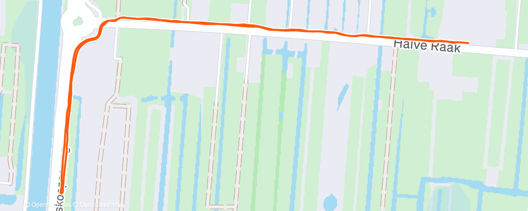 Map of the activity, Namiddagloop