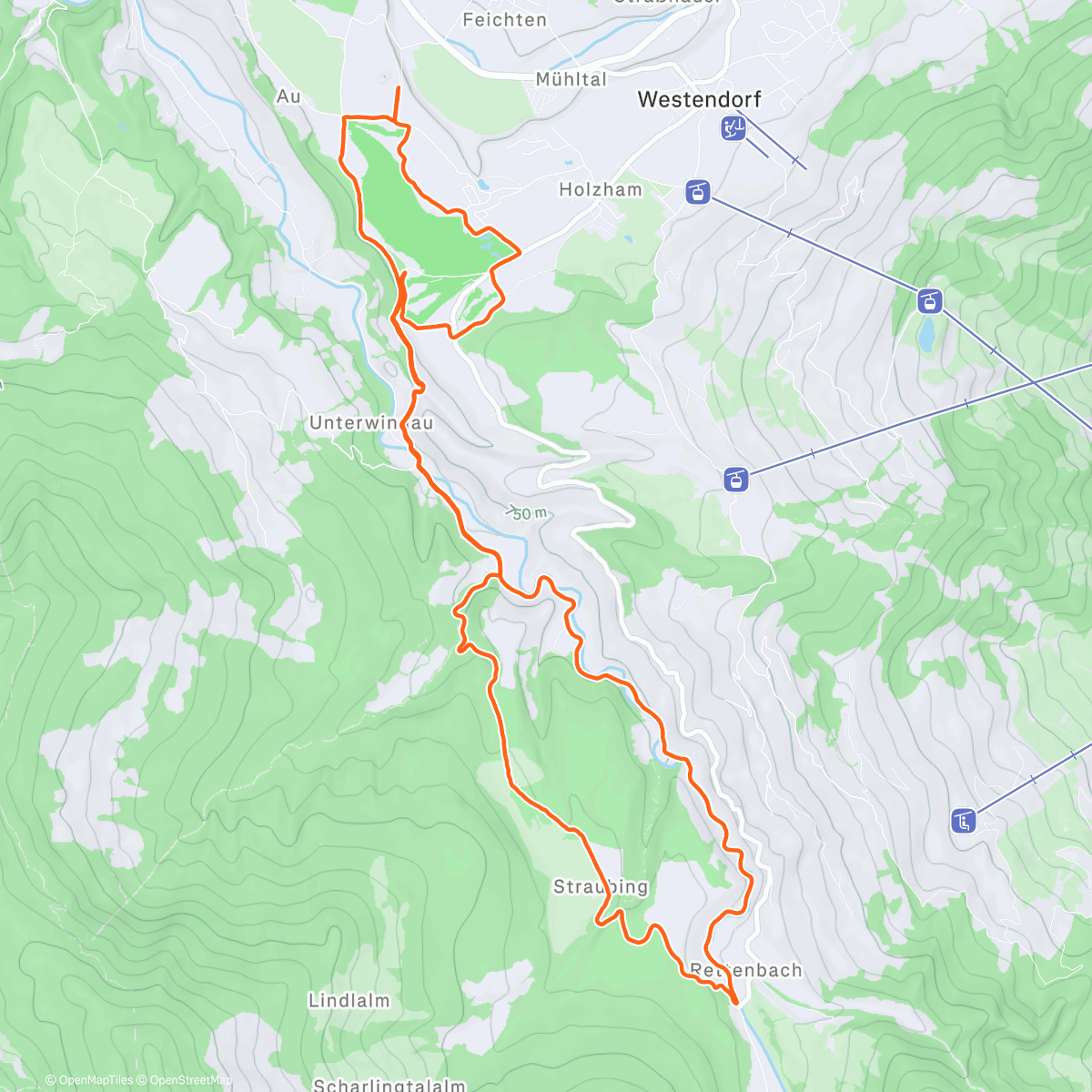 Map of the activity, Straubinger Kasalm