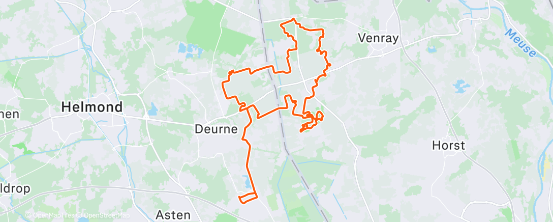 「Pepernotentocht met Adriaan, Johan en Mark」活動的地圖